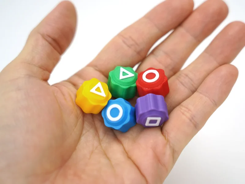 Squid Game Gong-gi Oyunu - Temalı Özel Set - Beş Taş Gonggi Kare Taban - Görsel 3